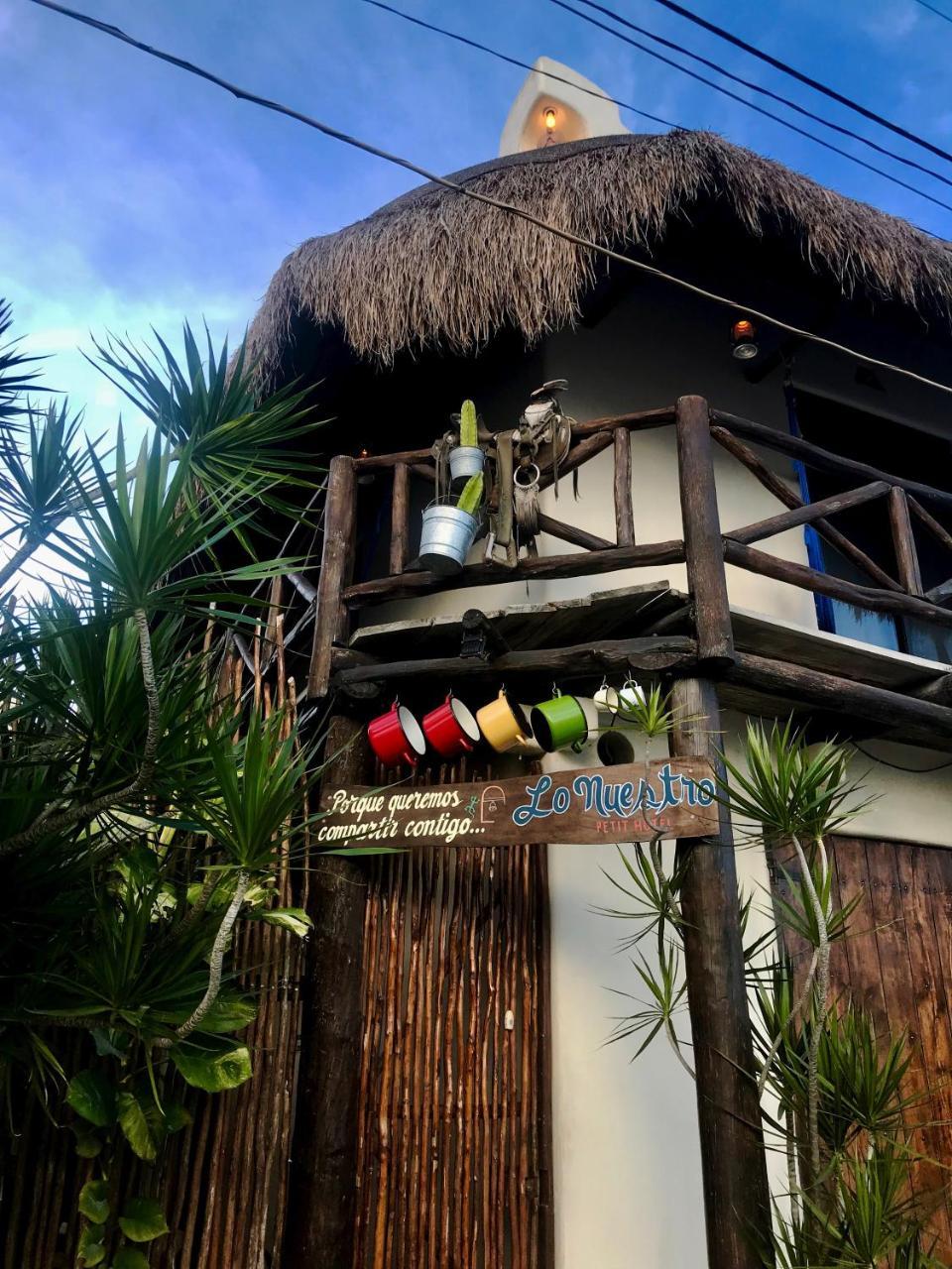 Lo Nuestro Petit Hotel Tulum Exterior foto